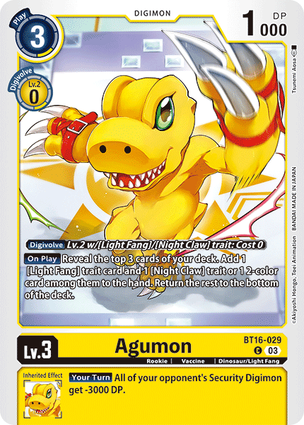 Agumon (BT16-029) - Beginning Observer