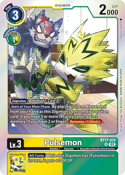 Pulsemon (BT17-030) [HOLO] - Secret Crisis