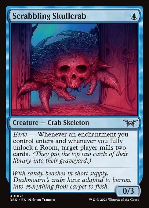 0071 Scrabbling Skullcrab - Duskmourn: House of Horror