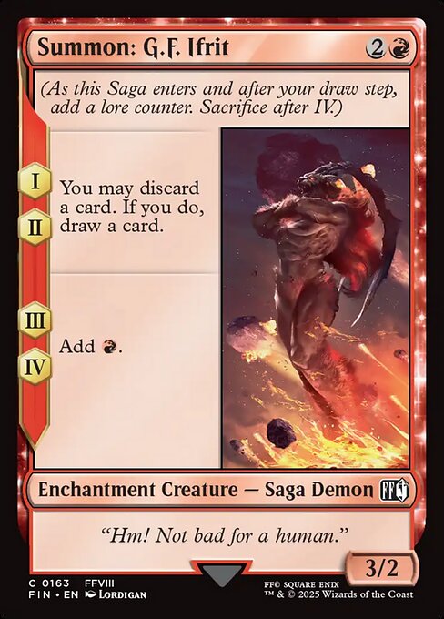 0163 Summon: G.F. Ifrit - Final Fantasy