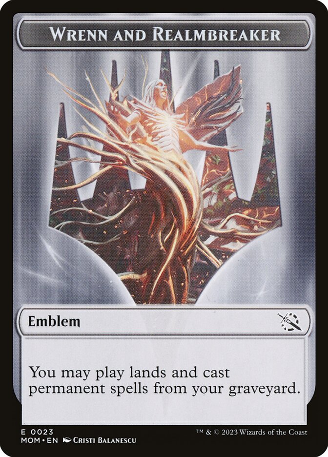 0023 Wrenn and Realmbreaker Token - March of the Machine