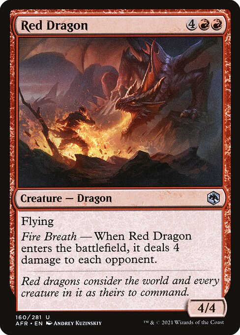 160/281 Red Dragon - Adventures in the Forgotten Realms