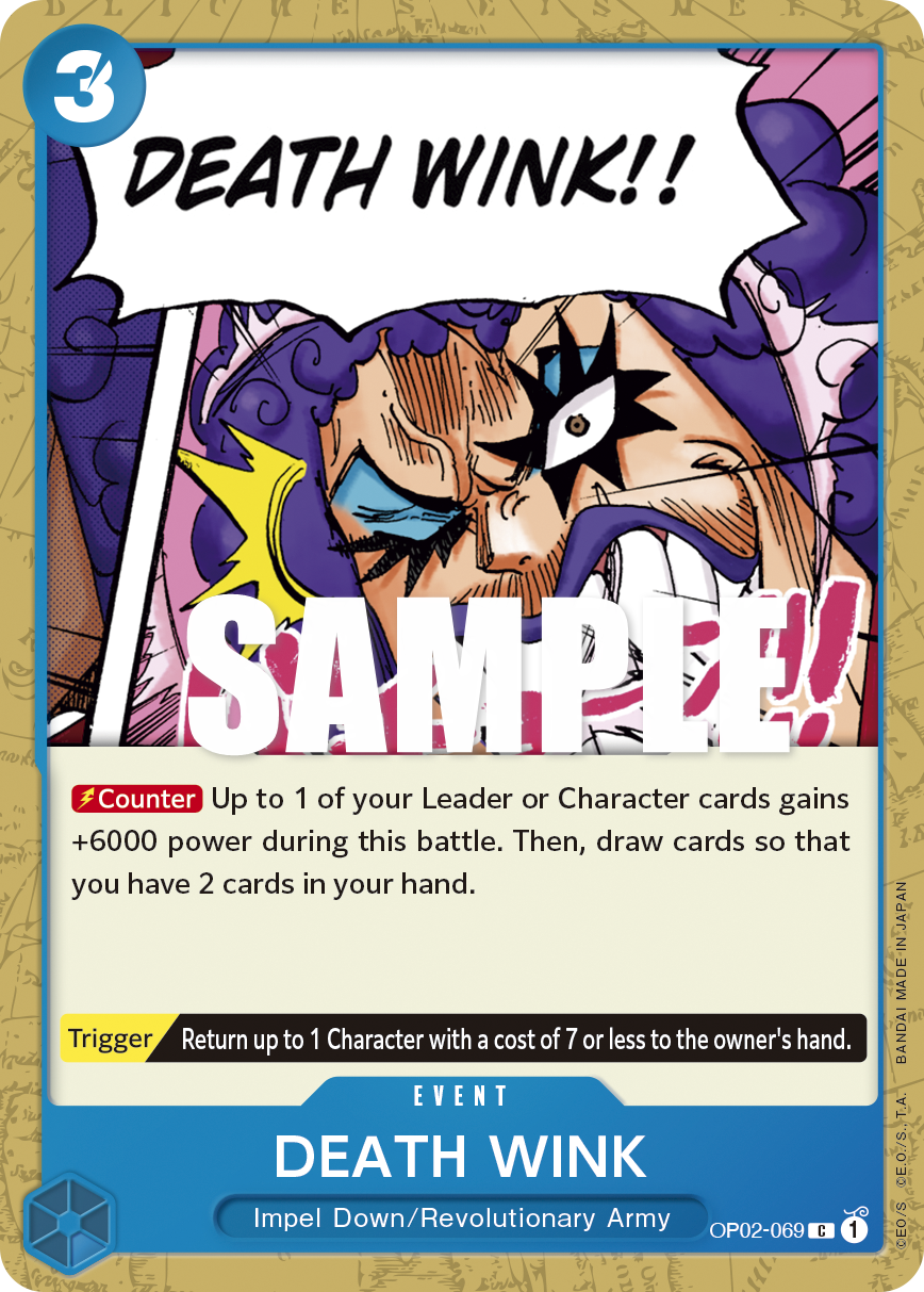 OP02-069 DEATH WINK - OP02 - Paramount War - One Piece Card